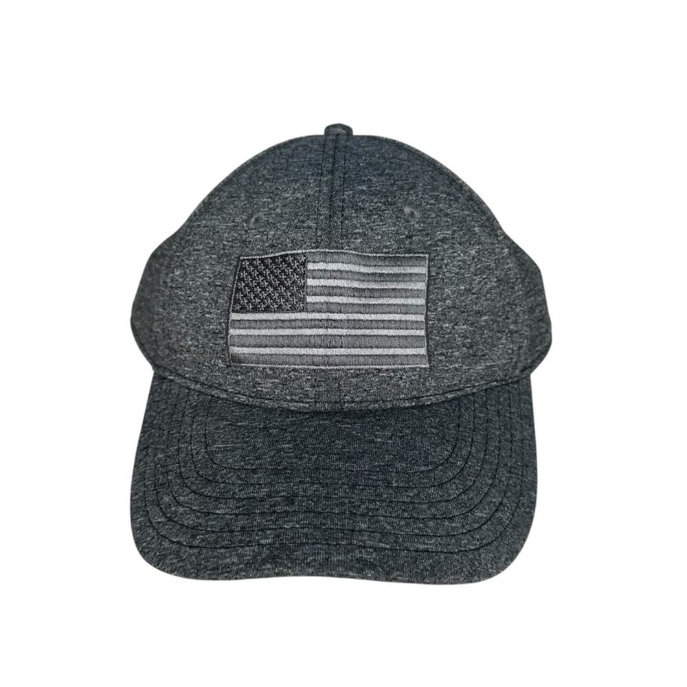 H3 Headwear Grey American Flag Snapback Cap